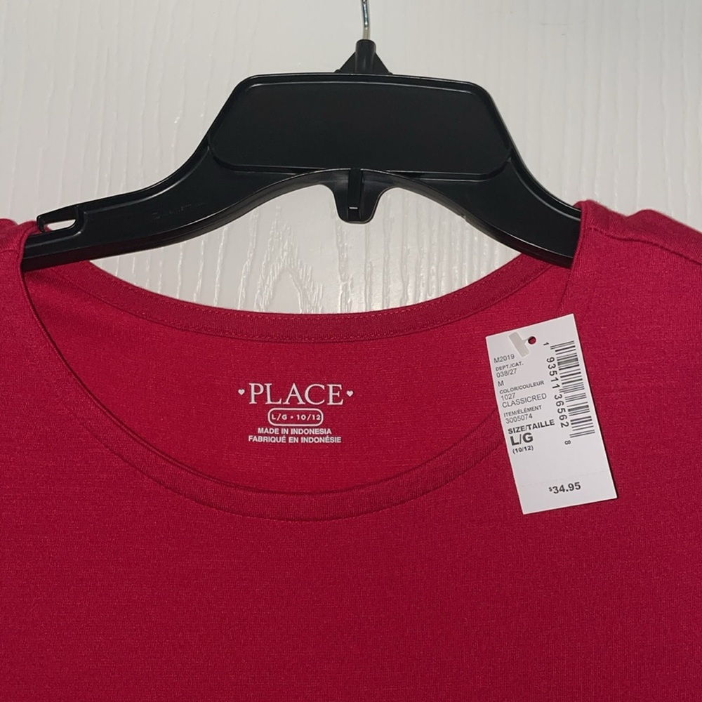 Red Ruffle Hem Dress - Picture 2 of 3